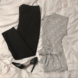 DONATING SOON | Banana Republic | polka dot blouse